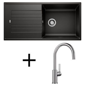 Blanco set Zia XL 6 S + Candor leštený nerez biela vyobraziť