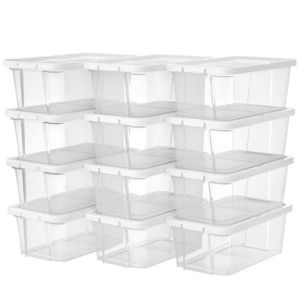 12 boxov na topánky Terry (41 EÚ) biele vyobraziť