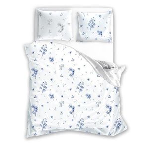 Bavlněné povlečení Primavera 001 160x200 cm + 2x 70x80 cm bílé/šedé vyobraziť