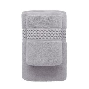 Bavlnený uterák Rete 50x90 cm sivý vyobraziť