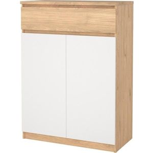 Botník Simplicitous 80 cm hickory Jackson/bílý vyobraziť