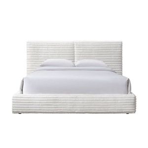 Čalouněná dvoulůžková postel Madera 160x200 krémová vyobraziť