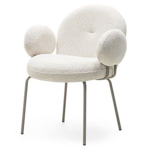 Čalouněné jídelní křeslo Fiori béžové vyobraziť