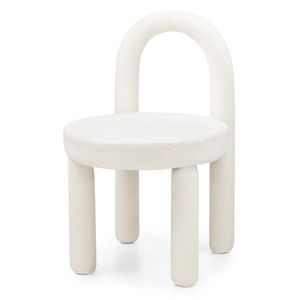 Designová jídelní židle Ivo bouclé béžová vyobraziť