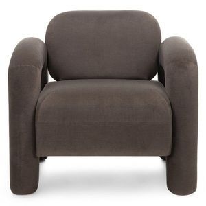 Designové křeslo Vico samet hnědé vyobraziť