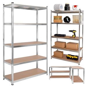 Dílenský regál IRONHOLD 205x120 cm stříbrný vyobraziť