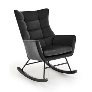 Houpací křeslo Bazalto černé vyobraziť