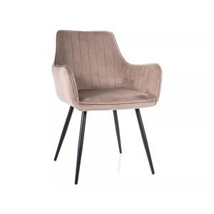 Jídelní křeslo Apple tmavě béžové/černé vyobraziť