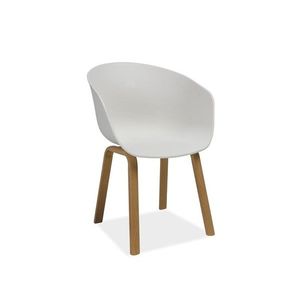 Jídelní křeslo EGO bílé/dub přírodní vyobraziť