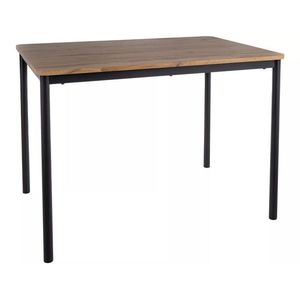 Jídelní stůl City 110 cm dub artisan/černý vyobraziť