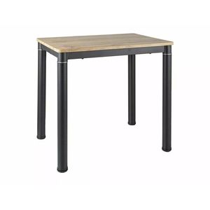 Jídelní stůl Damar 80 cm dub artisan/černý vyobraziť