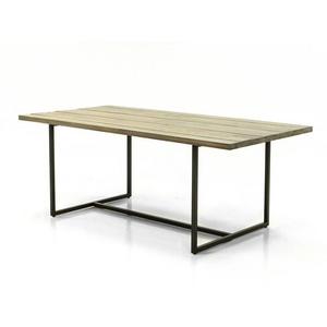 Jídelní stůl Flow 200 cm z masivu hnědý/grafit vyobraziť