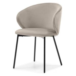 Jídelní židle Adrano samet béžová vyobraziť