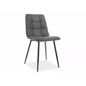 Jídelní židle Look eko kůže šedá vyobraziť
