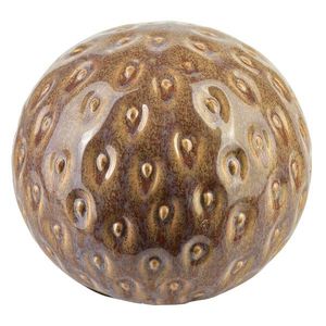 Keramická dekorativní koule Saggio Strawberry 12 cm hnědá vyobraziť