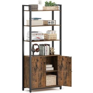Knihovna Vasagle Memor 60 cm hnědá/černá vyobraziť