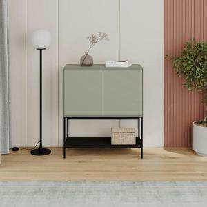 Komoda Houseland Amira 80 cm sivo-zelená vyobraziť