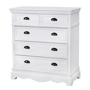 Komoda Latina 85 cm z masivu bílá vyobraziť