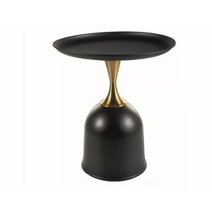 Konferenční stolek Libra 51 cm černý/zlatý vyobraziť