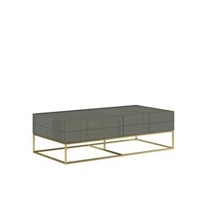 Konferenční stolek Rose Hill 119 cm zelený/zlatý vyobraziť