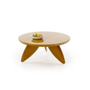 Konferenční stolek Soraya 80 cm hořčicově žlutý vyobraziť