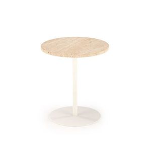 Konferenční stolek Traverso 45 cm travertin/bílý vyobraziť