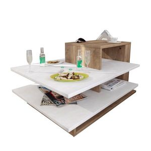 Konferenční stolek Venüs bílo-hnědý vyobraziť