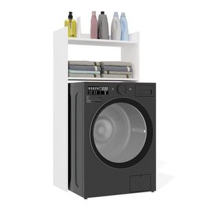 Koupelnový regál nad pračku NINA bílý vyobraziť