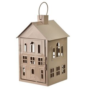 Kovová lucerna Roger 20, 3x20x33, 8 cm béžová vyobraziť