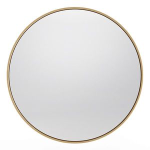 Kulaté nástěnné zrcadlo Mira 60 cm zlaté vyobraziť
