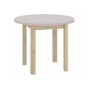 Kulatý jídelní stůl Adam 80 cm kašmír/dub cremona torro vyobraziť