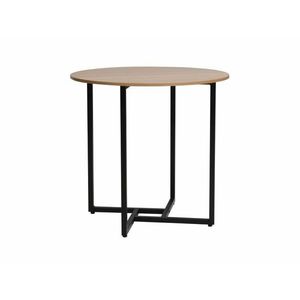 Kulatý jídelní stůl Alto 80 cm dub přírodní/černý vyobraziť