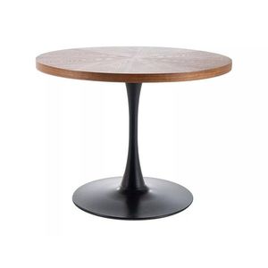 Kulatý jídelní stůl Amadeo 100 cm ořech/černý vyobraziť