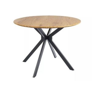 Kulatý stůl Aster 100 cm dub přírodní/černý vyobraziť