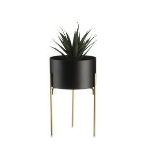 Květináč na stojanu LOFT II 20 cm černý vyobraziť