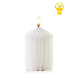 LED svíčka Idalia 7x14 cm bílá vyobraziť