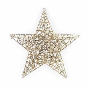 LED vánoční závěsná hvězda SANTA LILA I 45 cm růžovo-zlatá vyobraziť