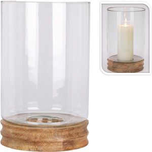 Lucerna GLASS 33 cm čirá/hnědá vyobraziť