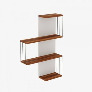 Nástenná polica Cambel borovica/biela vyobraziť