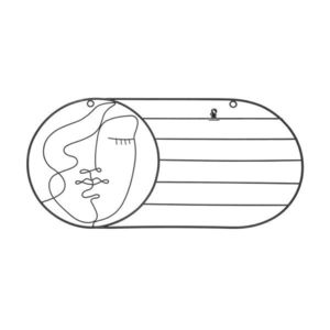 Nástenný organizér Face 50 cm čierny vyobraziť