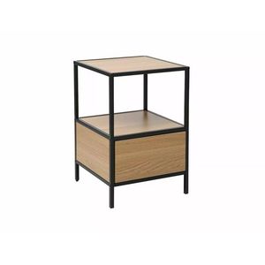 Noční stolek Geo S dub přírodní/černý mat vyobraziť