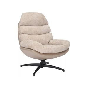 Otočné designové lounge křeslo GISELLE béžové vyobraziť