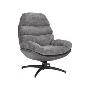 Otočné designové lounge křeslo GISELLE šedé vyobraziť
