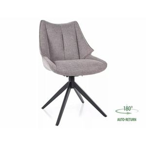 Otočné jídelní křeslo Coda šedé/černé vyobraziť