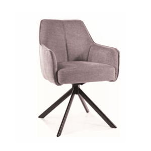 Otočné jídelní křeslo Notti šedé vyobraziť