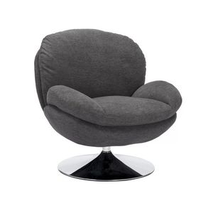 Otočné křeslo BRIGITTE tmavě šedé vyobraziť