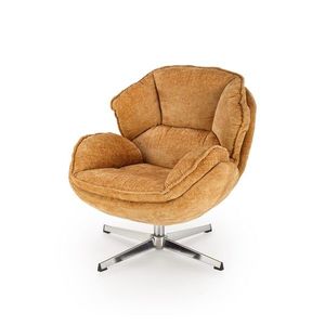 Otočné křeslo Guido hořčicově žluté vyobraziť