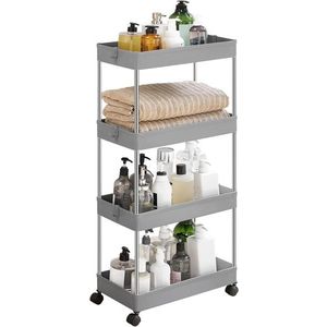 Pojízdný vozík Tulla 40 cm světle šedý vyobraziť