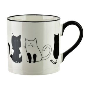 Porcelánový hrnek COTTELLO II. 370 ml bílý/černý vyobraziť