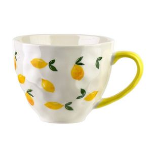 Porcelánový hrnek LIMONE 400 ml bílý/žlutý vyobraziť
